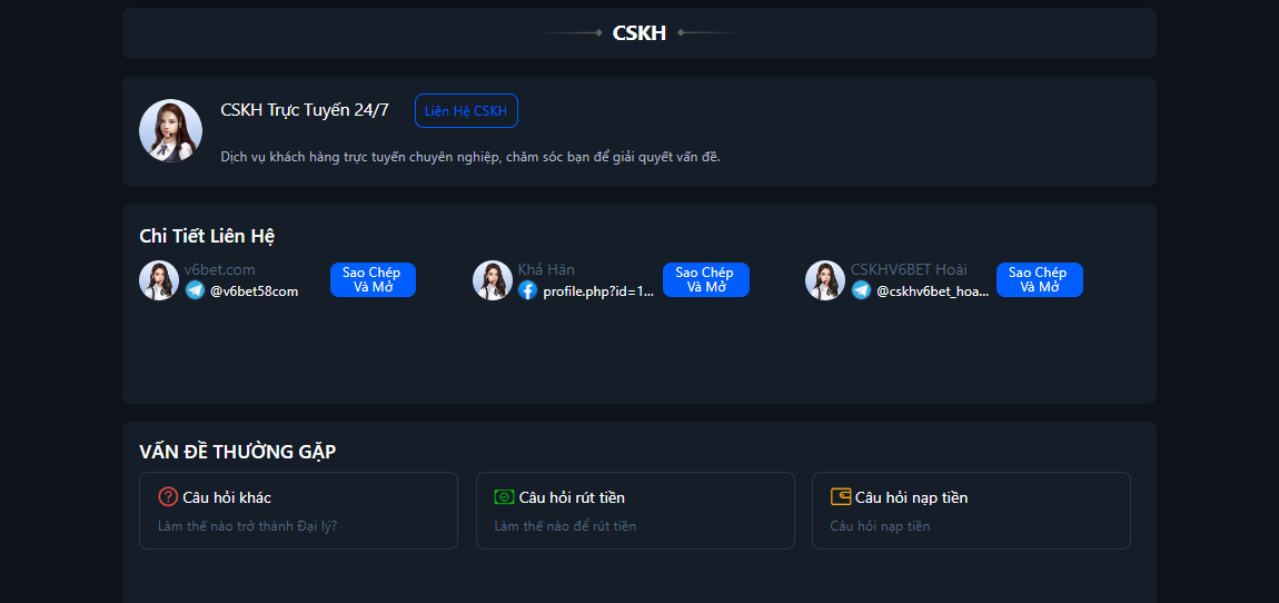 CSKH sẵn sàng hỗ trợ tận tình